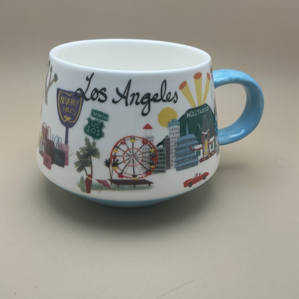 Grace Teaware Coffee Mug Los‎ Angeles Icons Fine Porcelain 3 1/2 tall